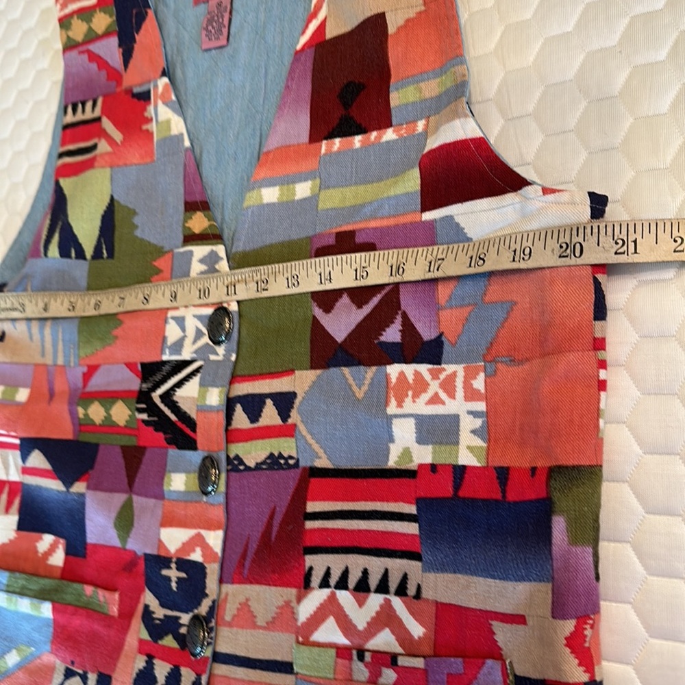 Cambridge Dry Goods Patchwork Vest - image 7